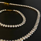 Bedazzled Oval Disco Tennis Necklace
