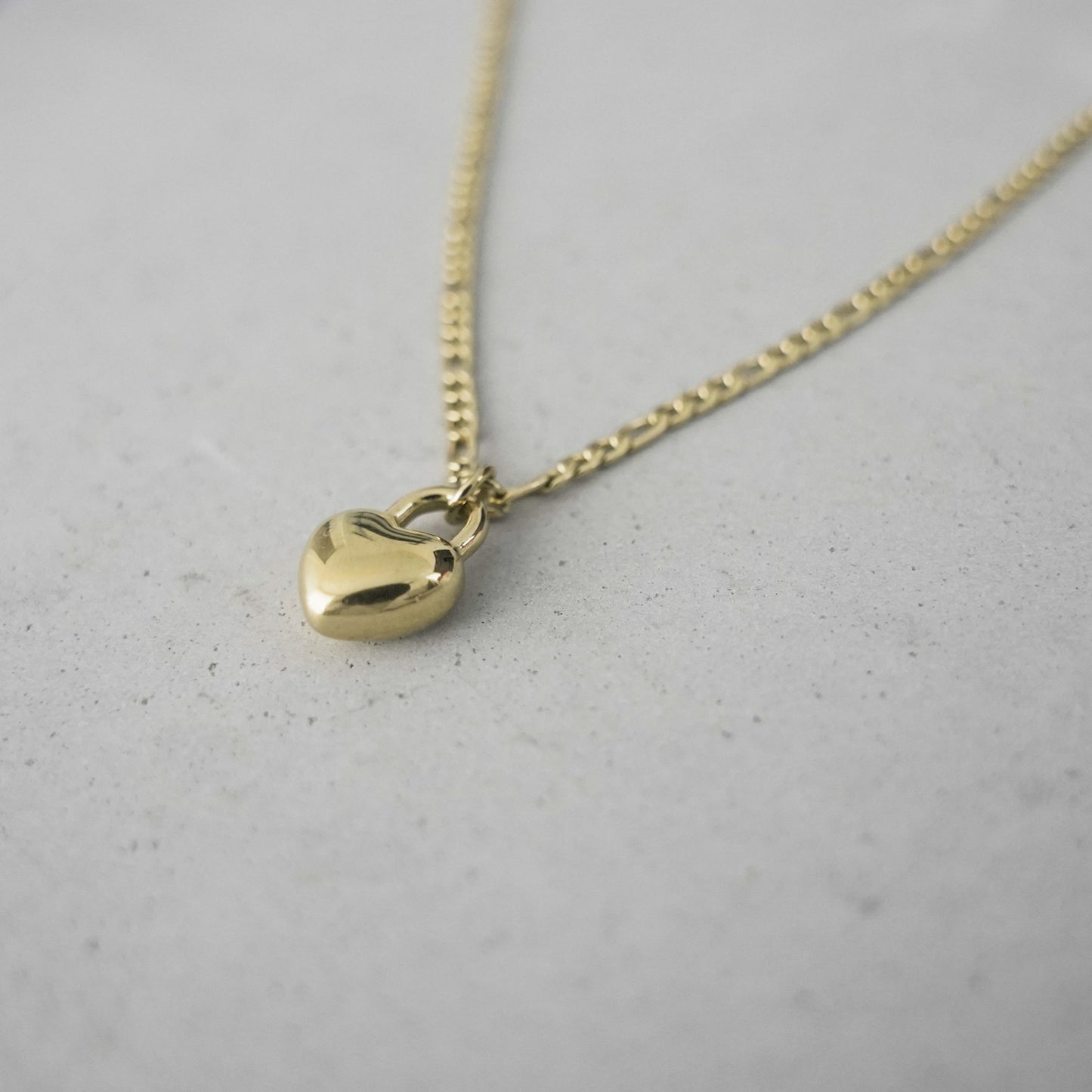 Madly in Love Solid Heart Pendant Necklace in Gold and Silver (engraving available)