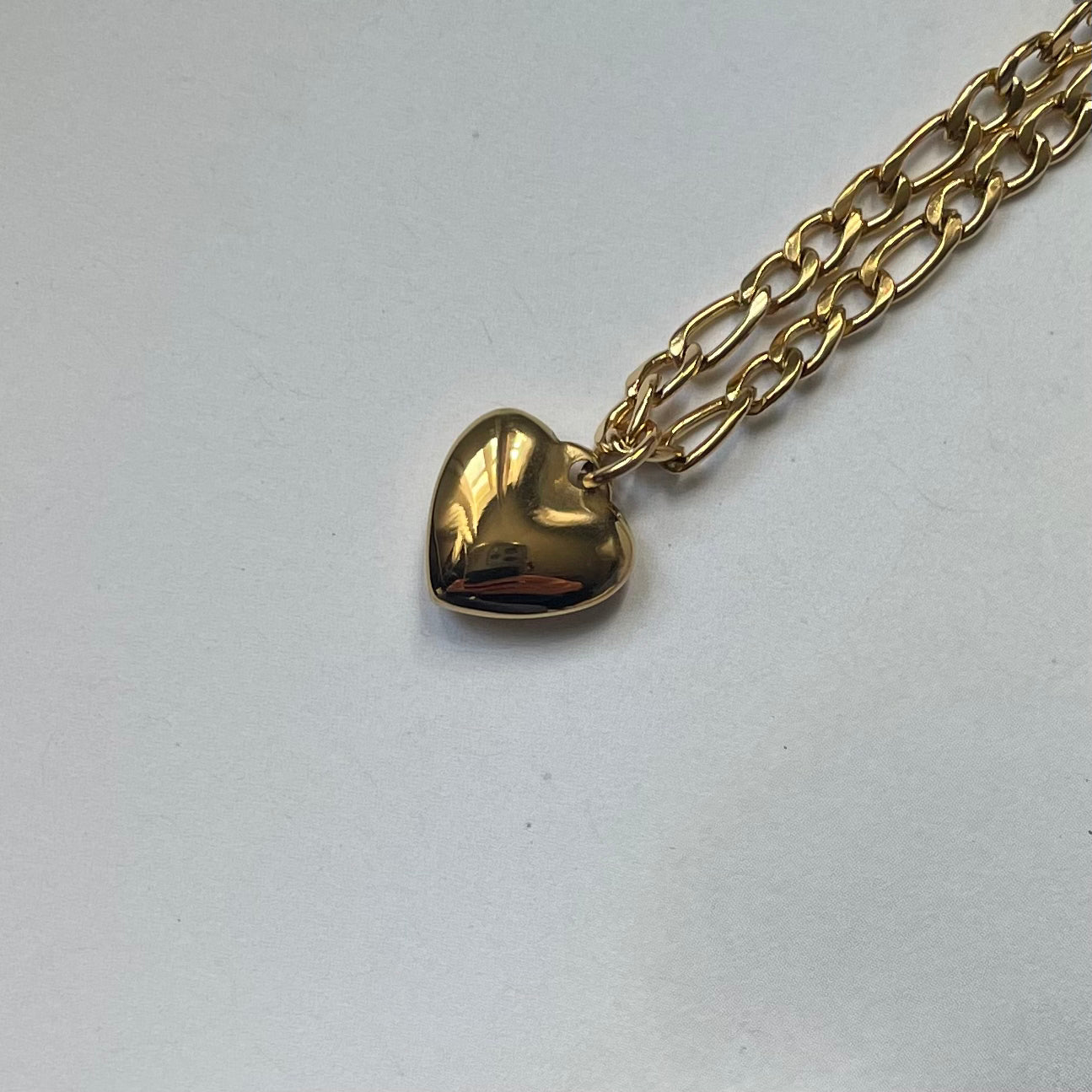 Madly in Love Solid Heart Pendant Necklace in Gold and Silver (engraving available)