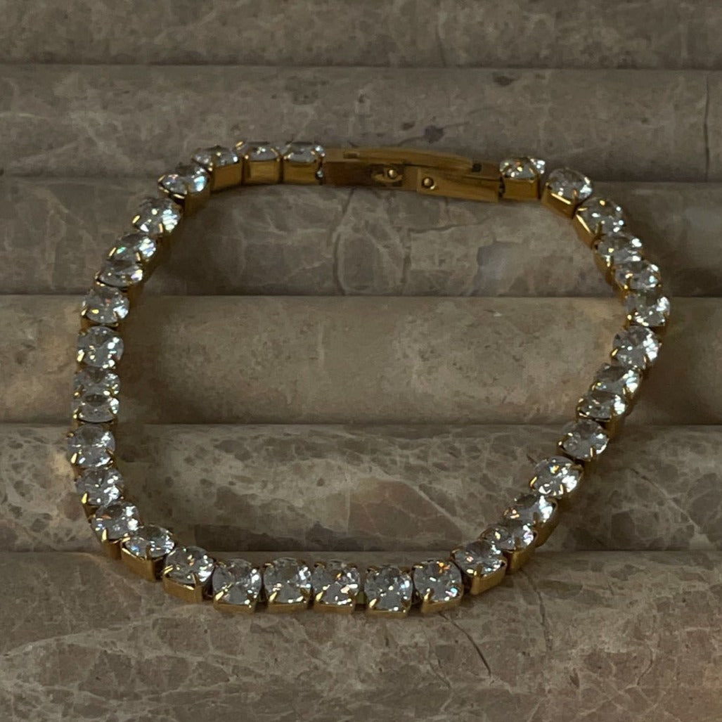 Sparkle Hard Baby - Circle Disco Tennis Bracelet